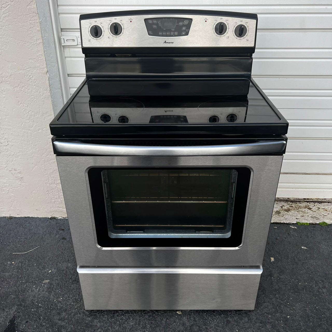 Amana Stainless Steel Electric Stove Amana Stainless Steel Electric Stove